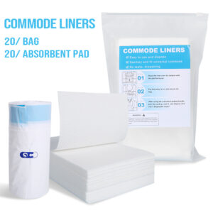 Disposable Bedpan Liners in Bag with Absorbent Pads