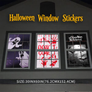 Halloween Spooky Window Decor Stickers 30"×60"