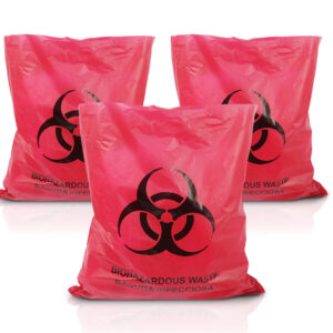 HDPE Red Biohazard Bags, 45×50cm