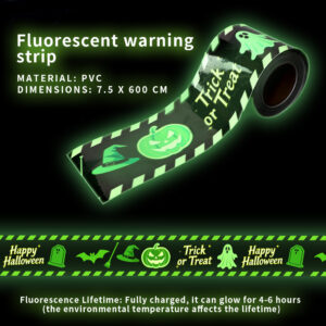 Luminous Halloween Warning Decor Tape