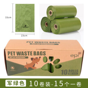 10‑Roll Horizontal Oxo‑Biodegradable Pet Waste Bags
