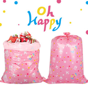 Printed Flat Open-Top Plastic Gift Bag