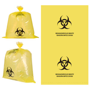Yellow PP Autoclavable Biohazard Bags, 80×100cm